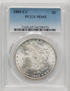 1885-CC Morgan Dollar PCGS MS65