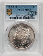1878 8TF Morgan Dollar PCGS MS63 (770709001)