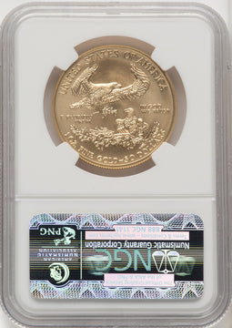 2012-W $50 One Ounce Gold Eagle First Strike ER Blue NGC MS70 (771090020)