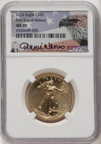 2022 $25 Half-Ounce Gold Eagle NGC MS70