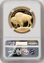 2016-W $50 One-Ounce Gold Buffalo Tenth Anniversary First Strike ER Blue NGC PF70