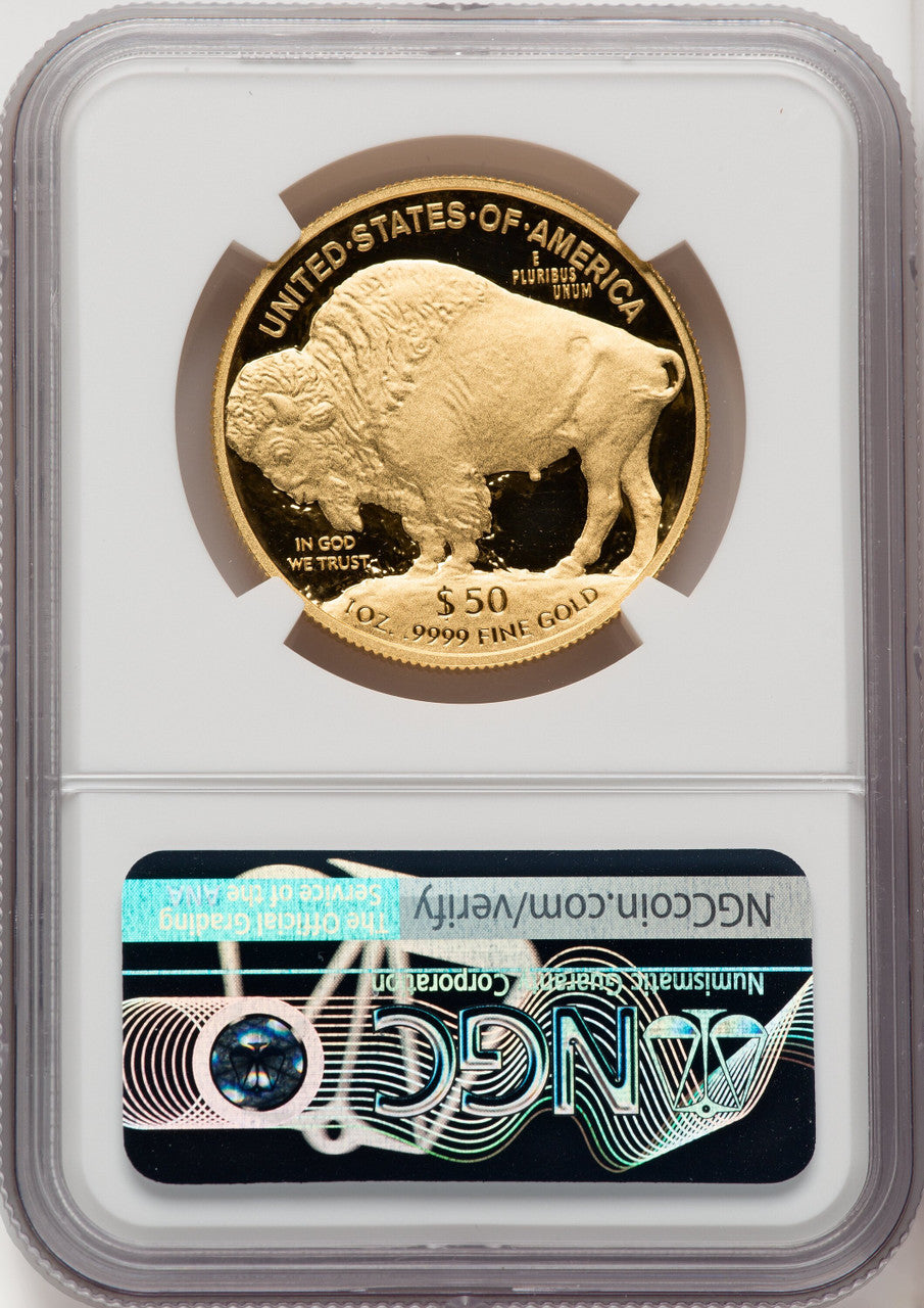 2011-W $50 One-Ounce Gold Buffalo Thomas Uram NGC PF70