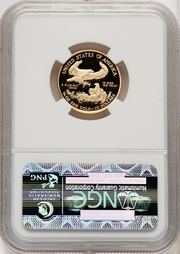 2014-W $10 Quarter-Ounce Gold Eagle First Strike ER Blue NGC PF70