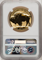 2013-W $50 One-Ounce Gold Buffalo Reverse Proof 100th Anniversary Mike Castle NGC PF70