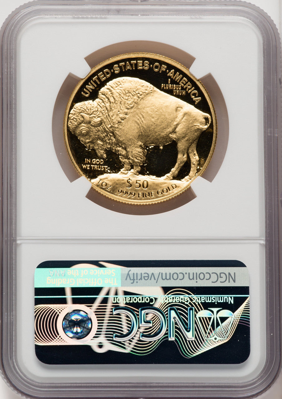 2017-W G$50 Buffalo First Strike ER Thomas Uram NGC PF70