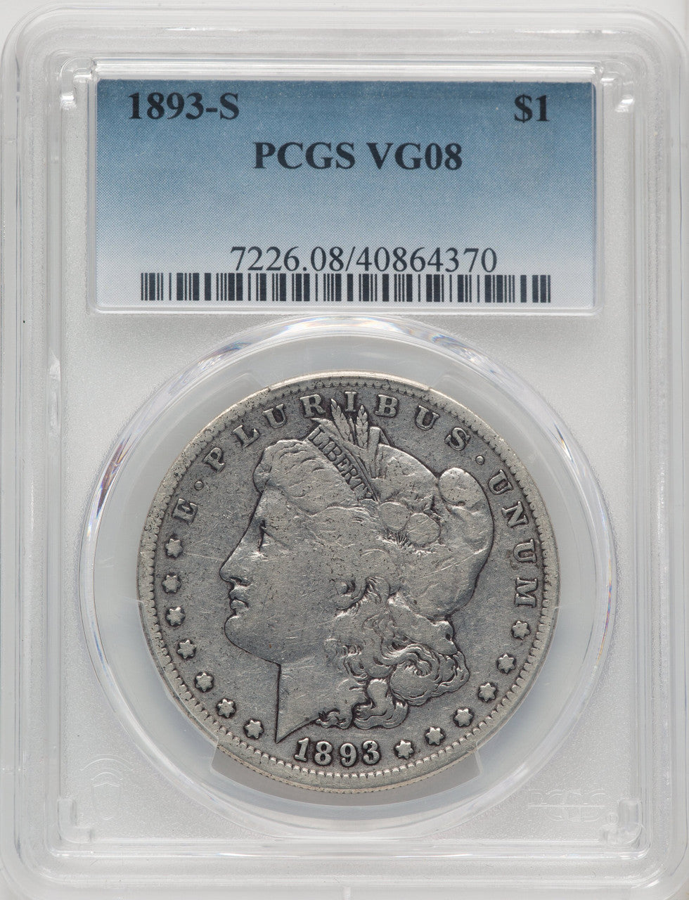 1893-S Morgan Dollar PCGS VG8