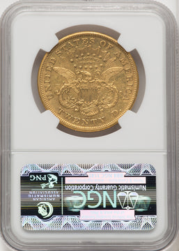 1876-CC $20 CAC Liberty Double Eagle NGC AU50