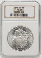 1878-CC Morgan Dollar NGC MS65 (771271006)