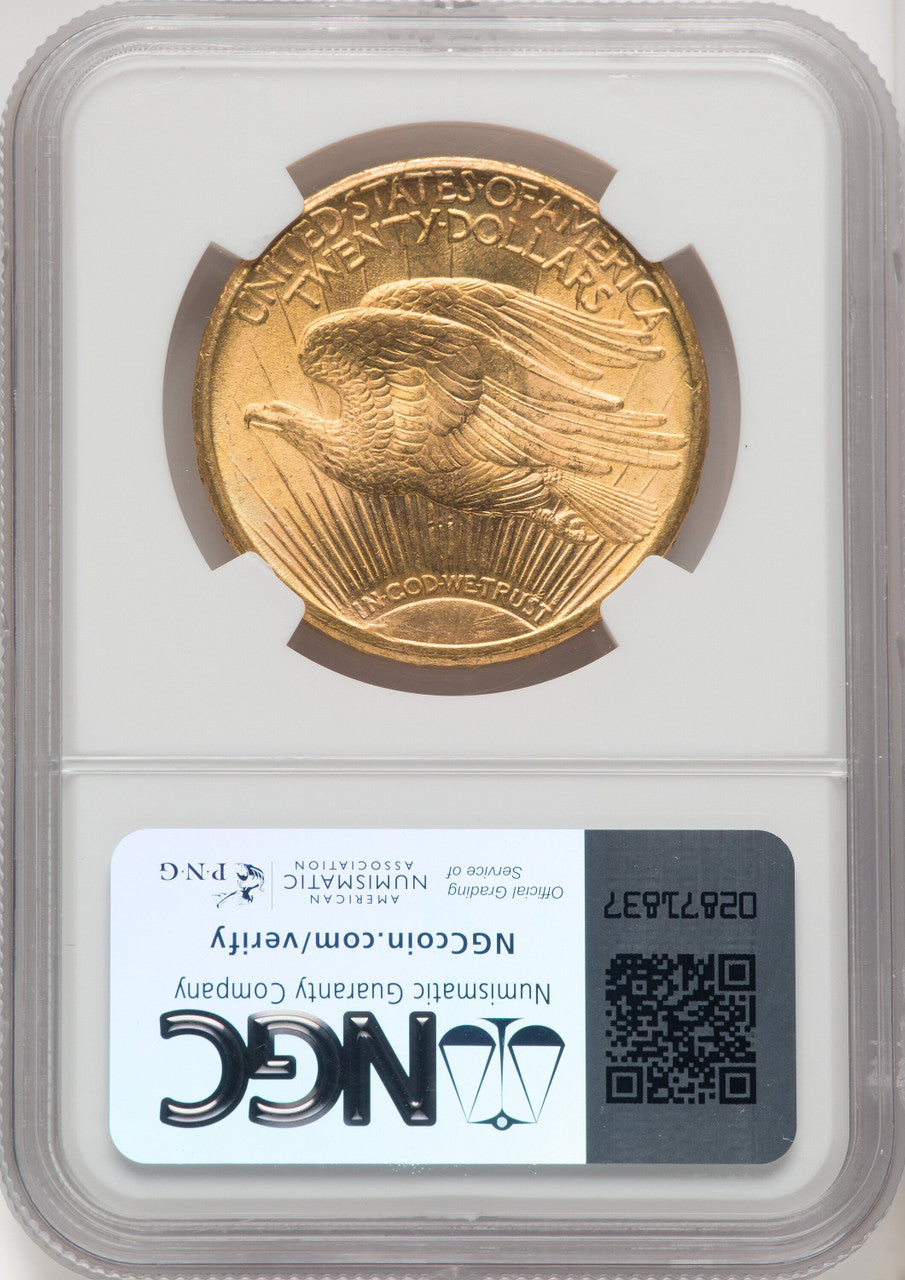 1911-S $20 Saint-Gaudens Double Eagle NGC MS66 (771337021)