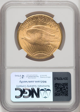 1911-S $20 Saint-Gaudens Double Eagle NGC MS66 (771337022)