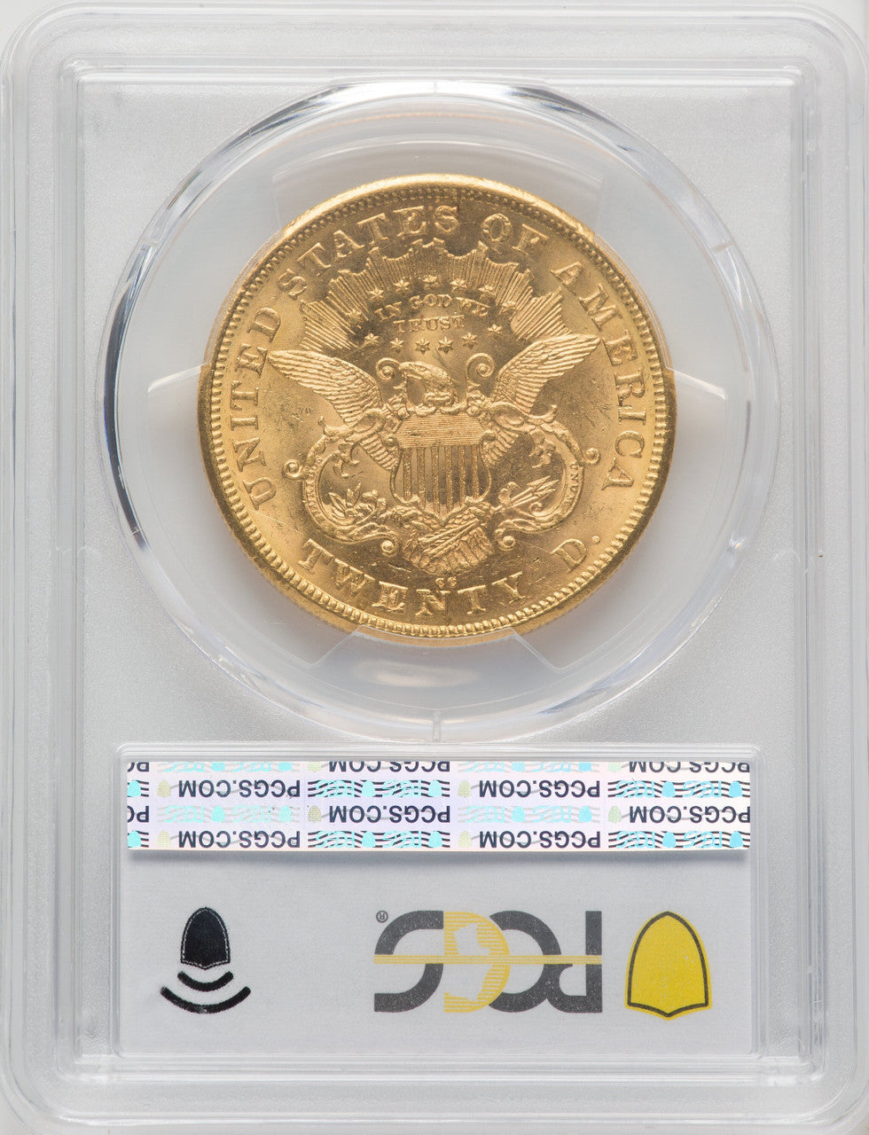 1875-CC $20 Liberty Double Eagle PCGS MS61 (771272002)