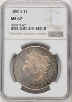 1880-S Morgan Dollar NGC MS67