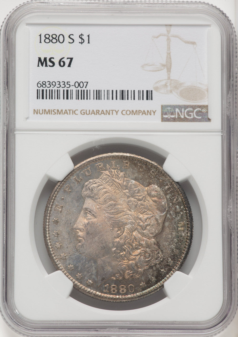 1880-S Morgan Dollar NGC MS67