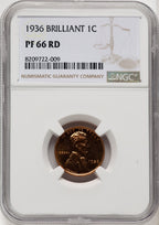 1936 1C TYPE 2 RD Proof Lincoln Cent NGC PR66 (771368003)