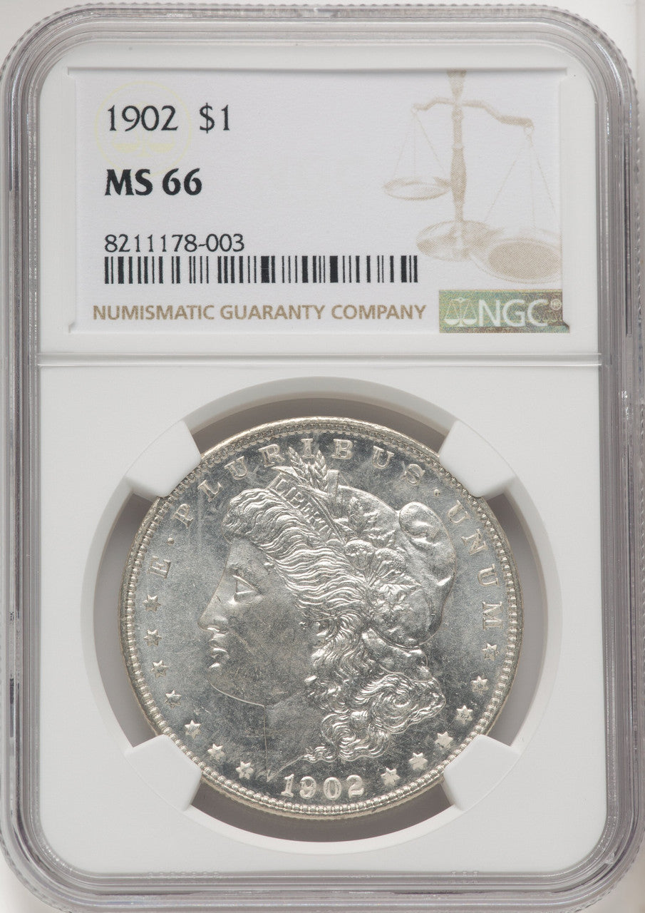 1902 Morgan Dollar NGC MS66 (770408009)