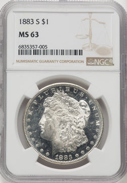 1883-S Morgan Dollar NGC MS63