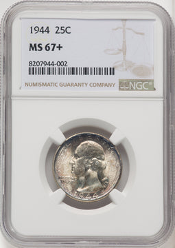 1944 25C Washington Quarter NGC MS67+ (768082023)