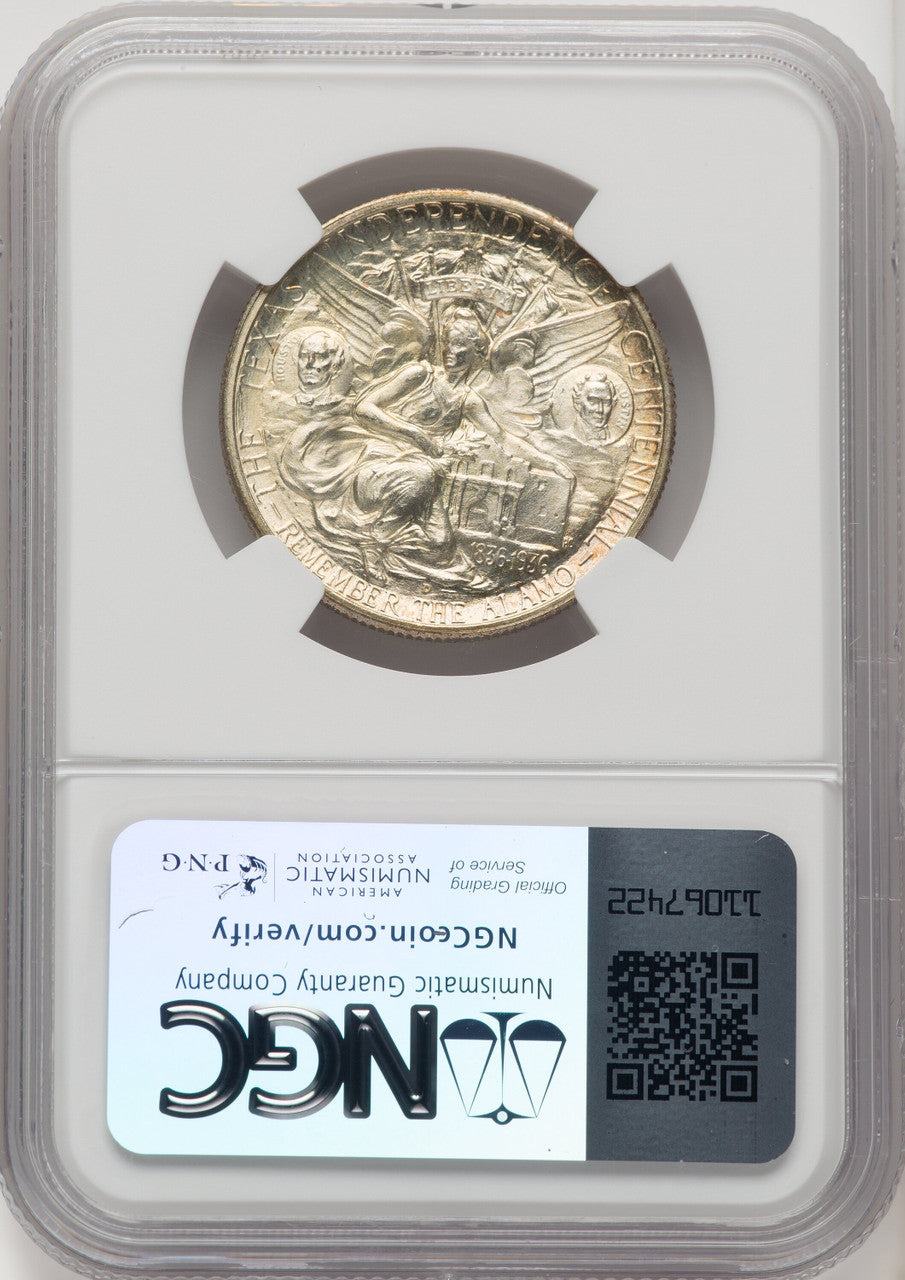 1935-D 50C Texas Commemorative Silver NGC MS67+