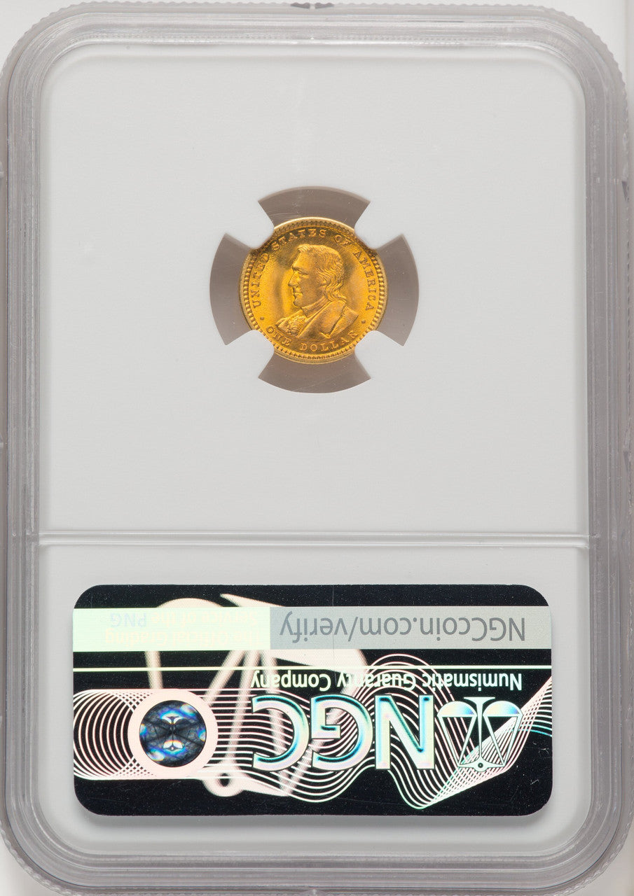 1905 G$1 Lewis and Clark Green Label Commemorative Gold NGC MS66