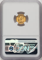 1904 G$1 Lewis and Clark Green Label Commemorative Gold NGC MS66
