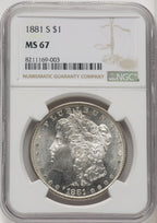 1881-S Morgan Dollar NGC MS67 (766959020)