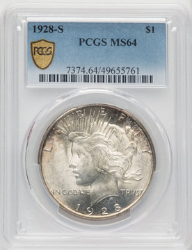 1928-S Peace Dollar PCGS MS64