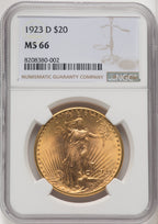 1923-D $20 Saint-Gaudens Double Eagle NGC MS66 (769223059)