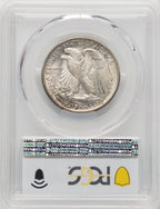1918-D 50C CAC Walking Liberty Half Dollar PCGS MS64