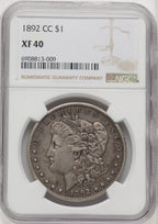 1892-CC Morgan Dollar NGC XF40