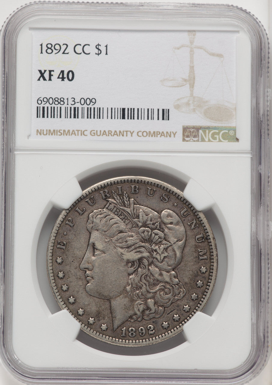 1892-CC Morgan Dollar NGC XF40