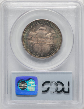 1893 50C COLUMBIAN CAC Commemorative Silver PCGS MS66