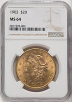 1902 $20 Liberty Double Eagle NGC MS64 (771536003)