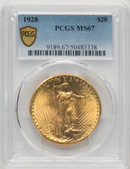 1928 $20 Saint-Gaudens Double Eagle PCGS MS67 (519890002)