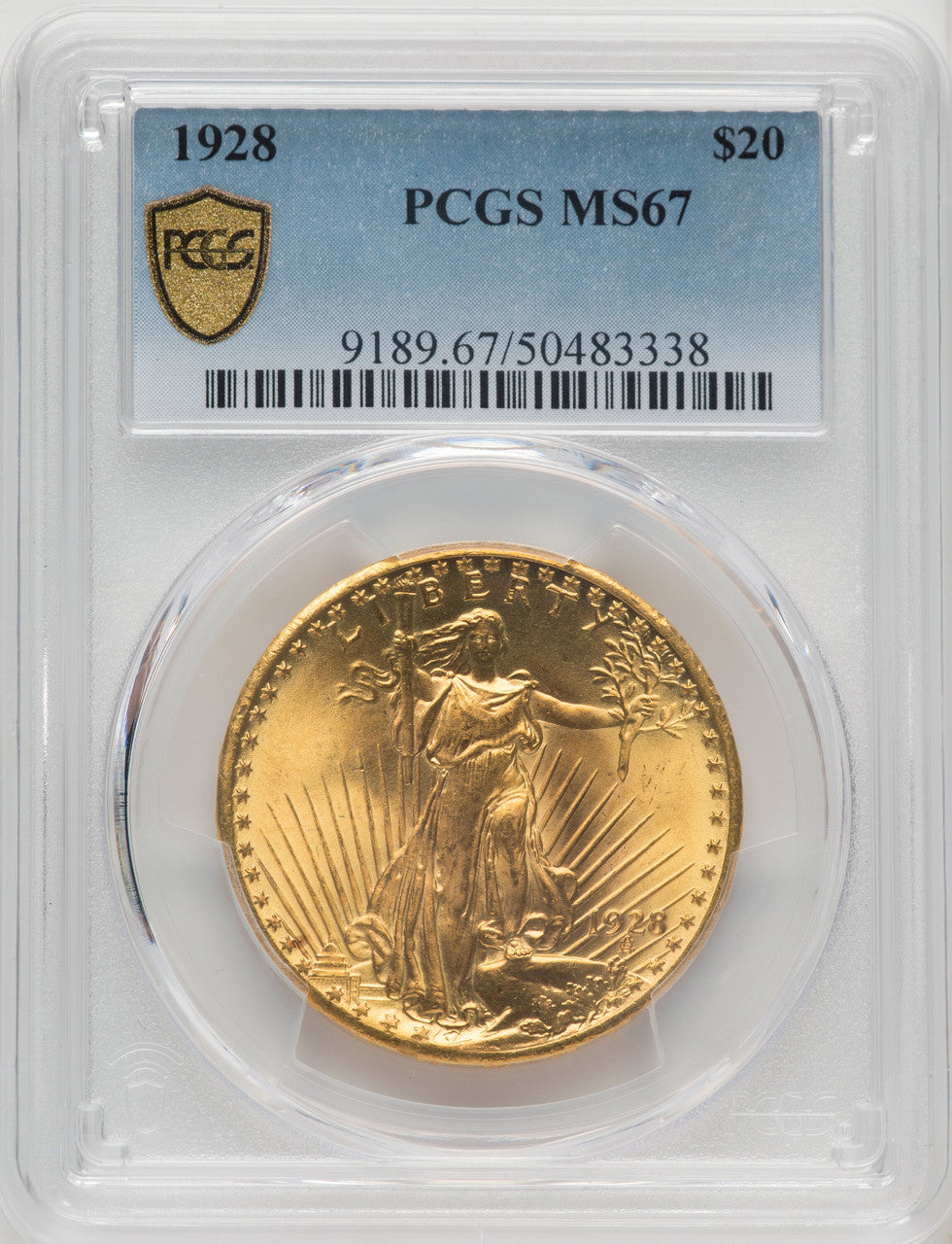 1928 $20 Saint-Gaudens Double Eagle PCGS MS67 (519890002)