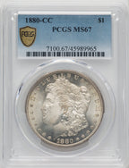 1880-CC Morgan Dollar PCGS MS67 (519890004)