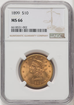 1899 $10 Liberty Eagle NGC MS66 (771515012)