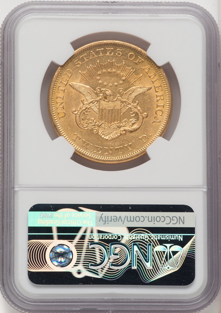 1864 $20 Liberty Double Eagle NGC AU58 (504658002)