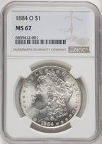 1884-O Morgan Dollar NGC MS67 (519876005)