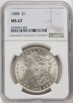 1888 Morgan Dollar NGC MS67 (771515003)