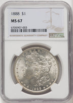 1888 Morgan Dollar NGC MS67 (771515003)