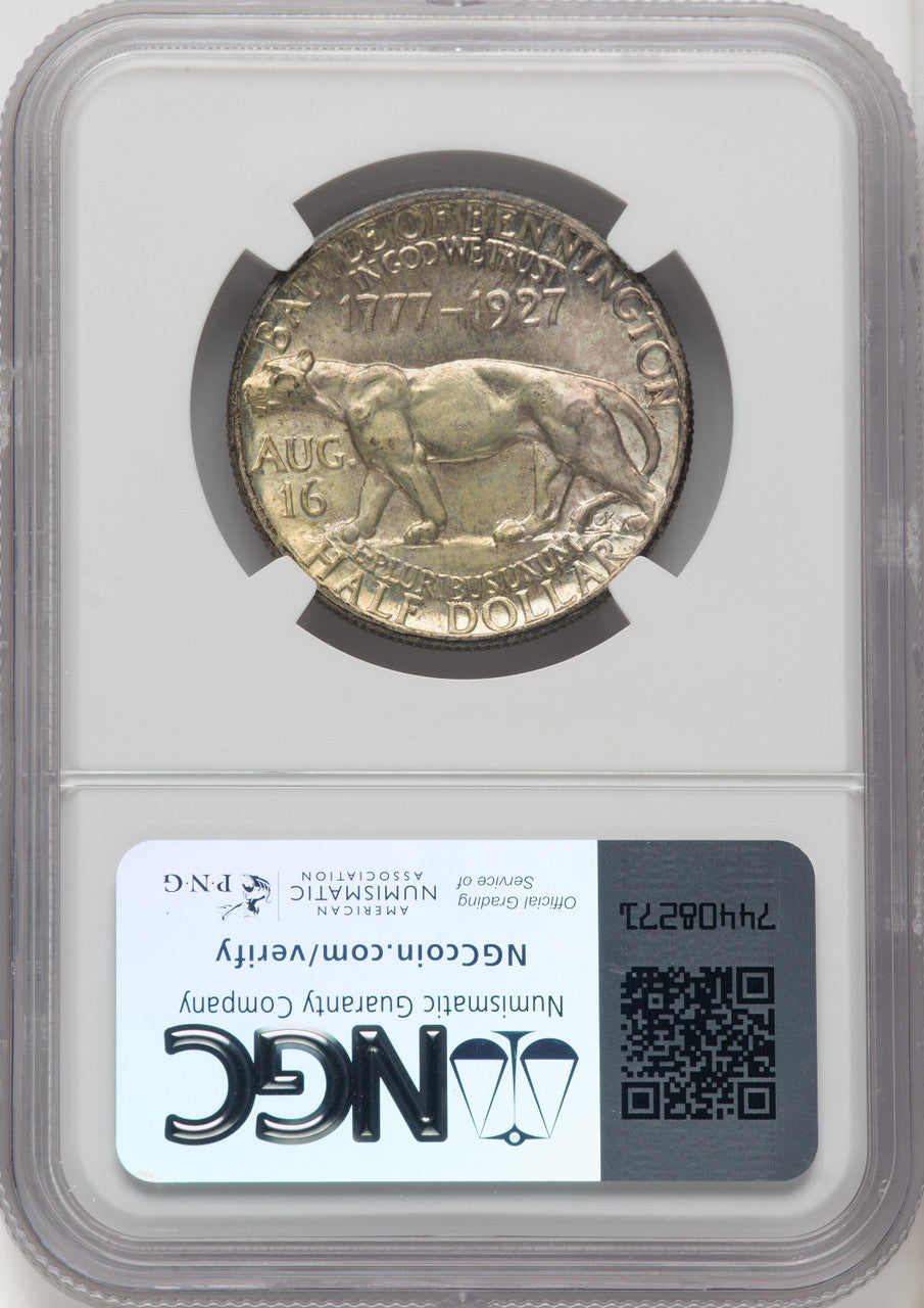 1927 50C Vermont Commemorative Silver NGC MS67 (771520002)