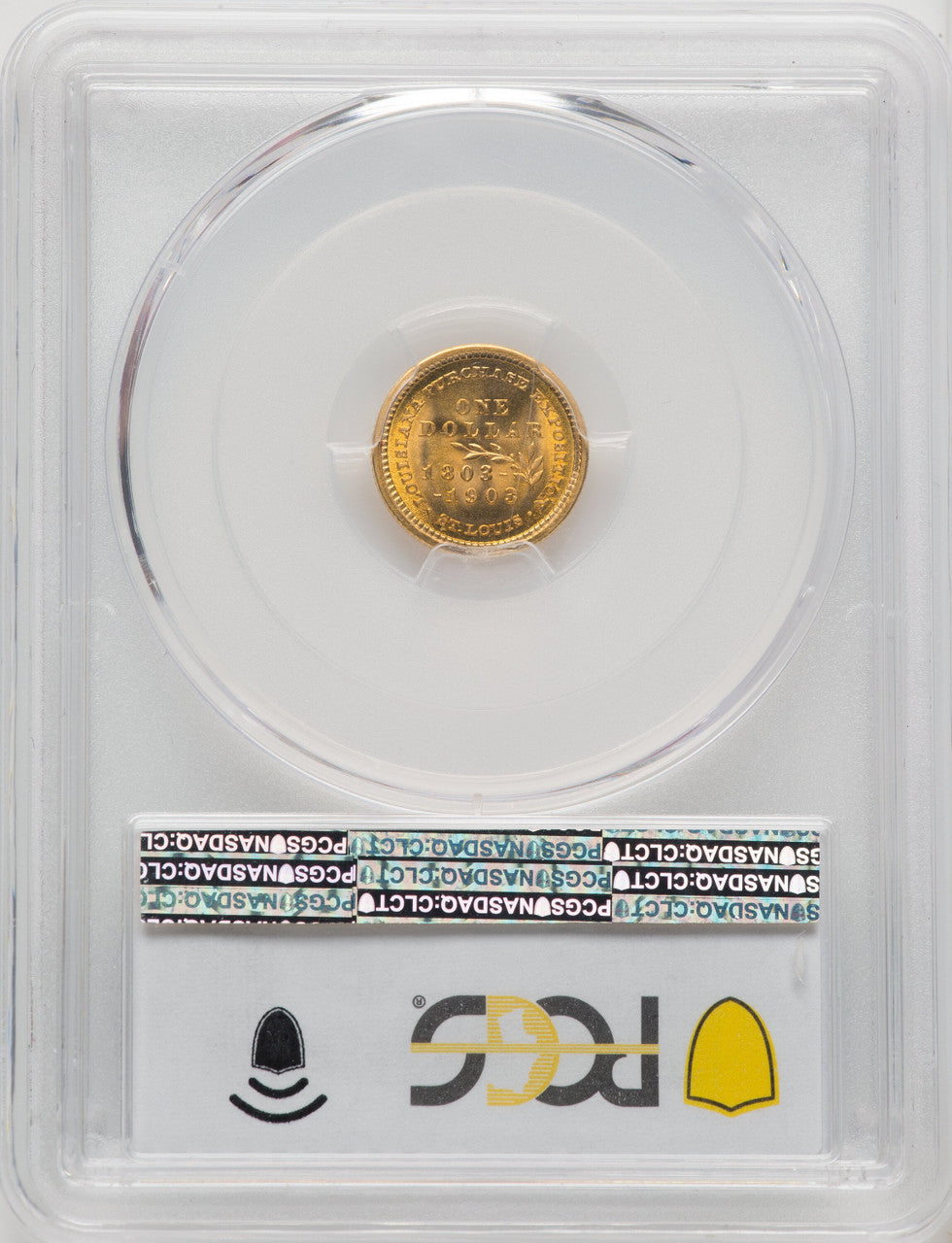 1903 G$1 JEFF CAC Commemorative Gold PCGS MS67+