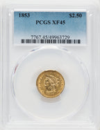 1853 $2.50 Liberty Quarter Eagle PCGS XF45