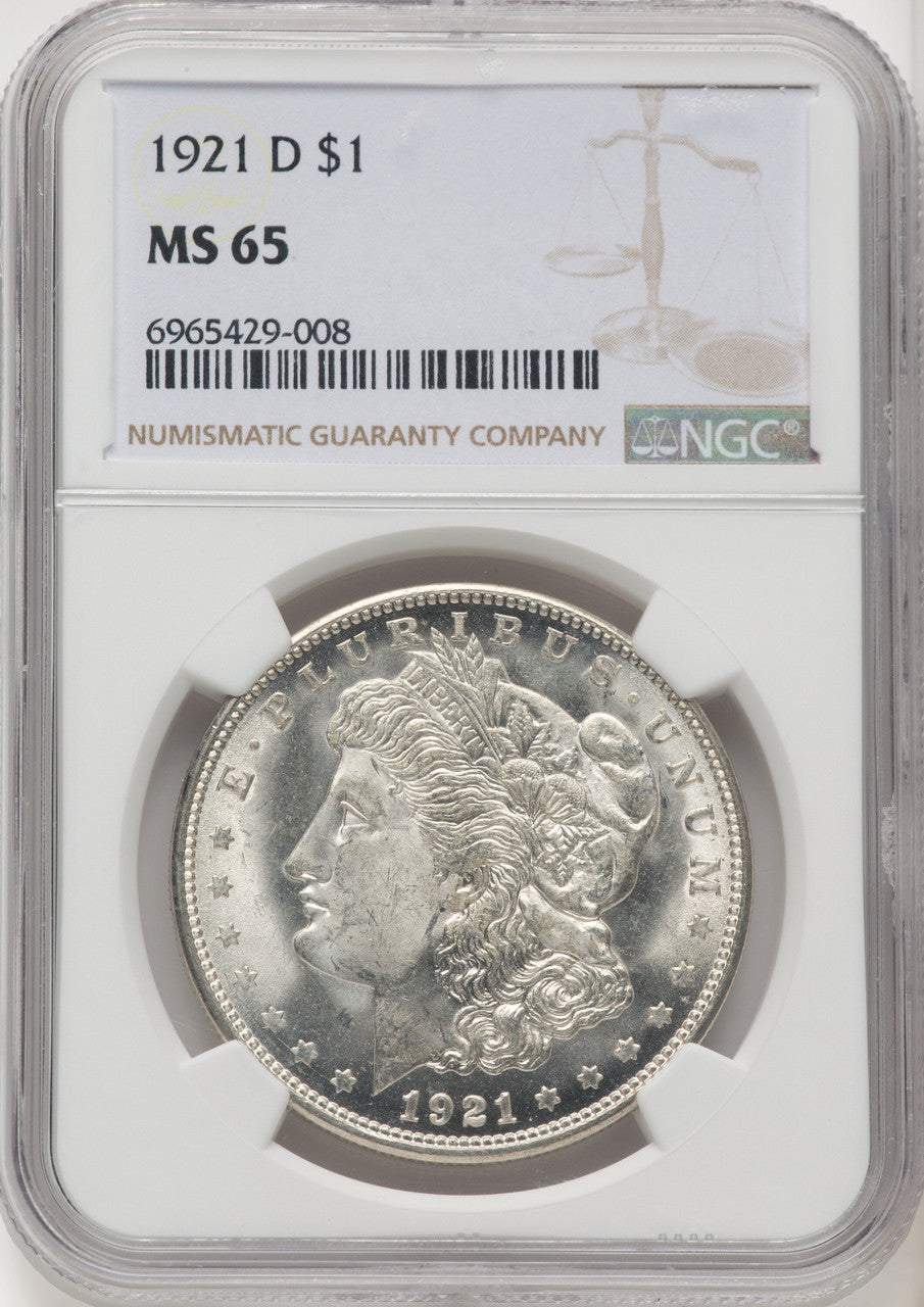 1921-D Morgan Dollar NGC MS65 (519806124)