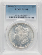 1891-O Morgan Dollar PCGS MS63 (519806127)