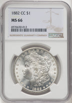 1882-CC Morgan Dollar NGC MS66 (771124082)