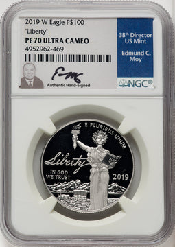 2019-W $100 One-Ounce Platinum Eagle Liberty NGC PF70 (769461010)
