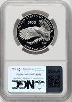 2021-W $100 One-Ounce Platinum Eagle Freedom of Religion Brown Label NGC PF70 (771603068)