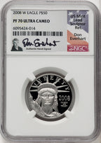 2008-W $50 Half-Ounce Platinum Don Everhart NGC PF70