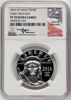 2016-W $100 One-Ounce Platinum Eagle First Strike NGC PF70 (766935007)